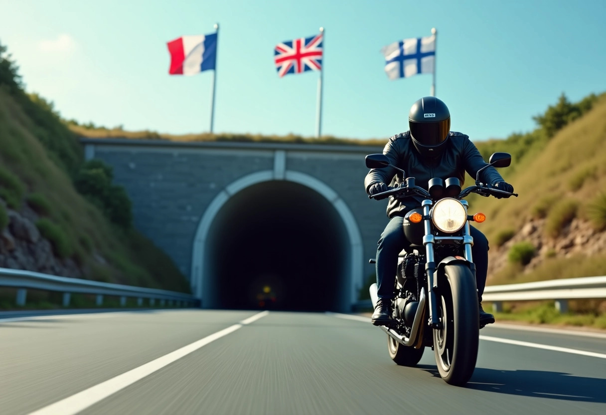 tunnel sous la manche moto